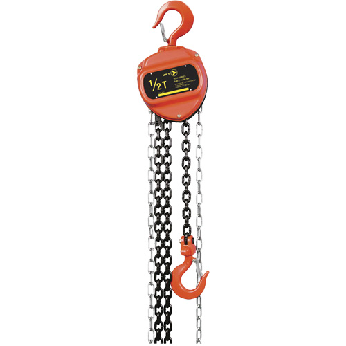 VCH Series Chain Hoist, 20' Lift, 1100 lbs. (0.5 tons) Capacity, Heat-Treated Alloy Steel Chain NRZ Safety Inc.