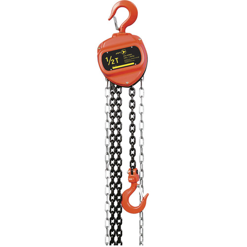 VCH Series Chain Hoist, 20' Lift, 2200 lbs. (1 tons) Capacity, Heat-Treated Alloy Steel Chain NRZ Safety Inc.