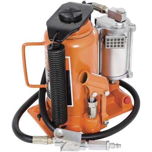 Cric-bouteille super robuste, 20 tonne(s), Air comprim&eacute;/hydraulique, 20" Hauteur &eacute;lev&eacute;e NRZ Safety Inc.