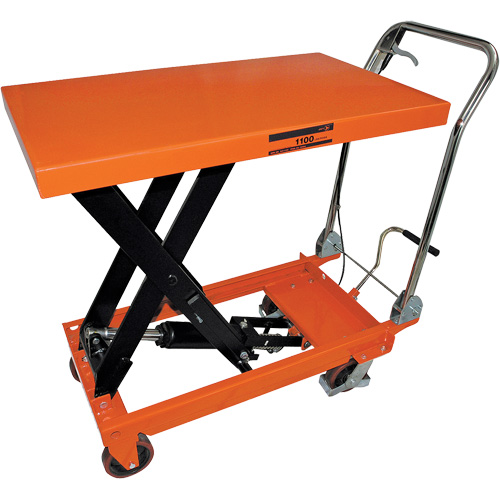 SLC-1100 SLC Series Hydraulic Scissor Lift Cart, 39" L x 21" W, 1100 lbs. Cap. NRZ Safety Inc.