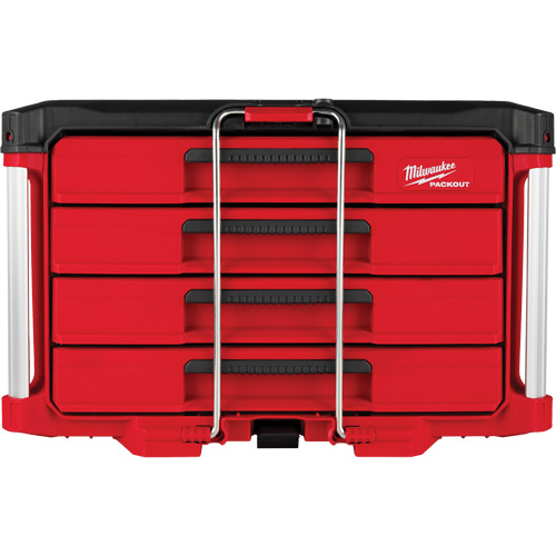 PackOut 4-Drawer Tool Box, 16-3/10" x 22-1/5" x 14-3/10", Red NRZ Safety Inc.
