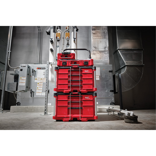 PackOut 4-Drawer Tool Box, 16-3/10" x 22-1/5" x 14-3/10", Red NRZ Safety Inc.