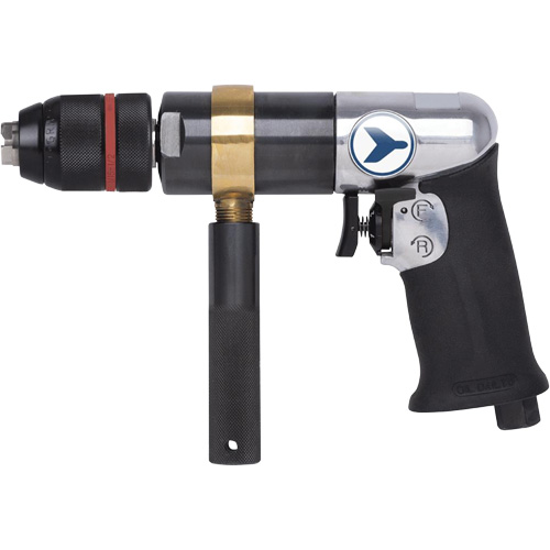 AD12VSR Variable Speed Air Drill, 6 CFM, 1/4" NPT, 1/2" Chuck, Keyless NRZ Safety Inc.