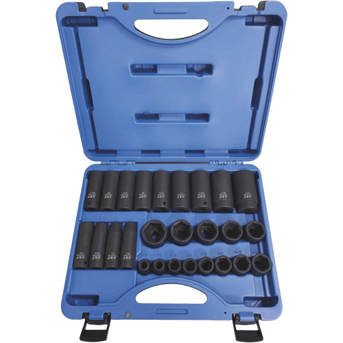 PS2612SD Jeux de douilles - r&eacute;guli&egrave;res, 26 Mcx, Chocs, Prise de 1/2" NRZ Safety Inc.