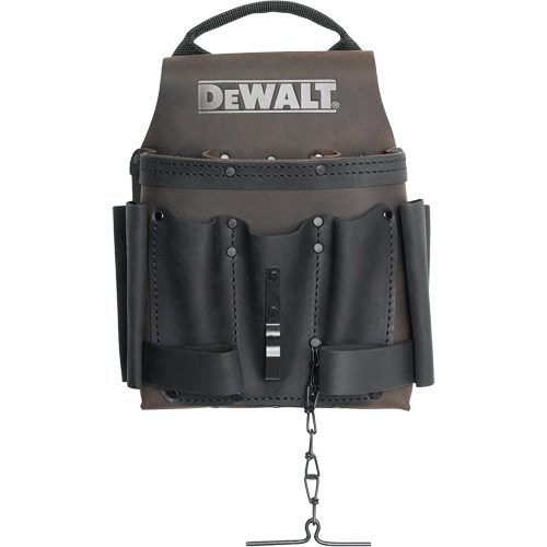 Electrician Tool Pouch, Multiple Tool Holder, Leather, 8 Pockets NRZ Safety Inc.