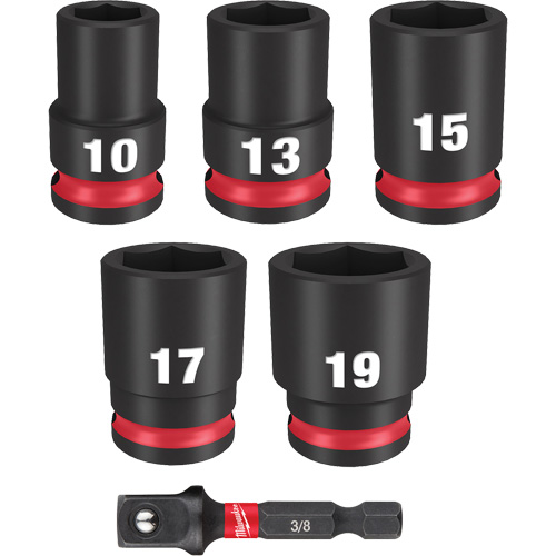 Shockwave Impact Duty Metric Socket Set, 6 Pcs, Impact, 3/8" Drive Size NRZ Safety Inc.