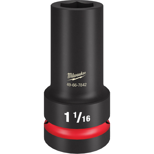 Douille &agrave; paroi extra mince Shockwave Impact Duty, Chocs, 1-1/16", Prise 1", 6 pans, Profond NRZ Safety Inc.