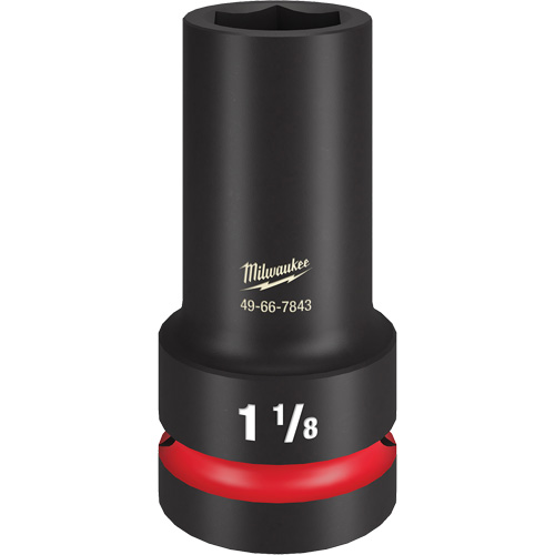 Douille &agrave; paroi extra mince Shockwave Impact Duty, Chocs, 1-1/8", Prise 1", 6 pans, Profond NRZ Safety Inc.