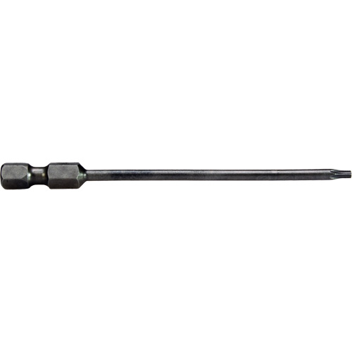 Power Drive Bit, Torx, T-15 Tip, 1/4" Drive Size, 6" Length NRZ Safety Inc.