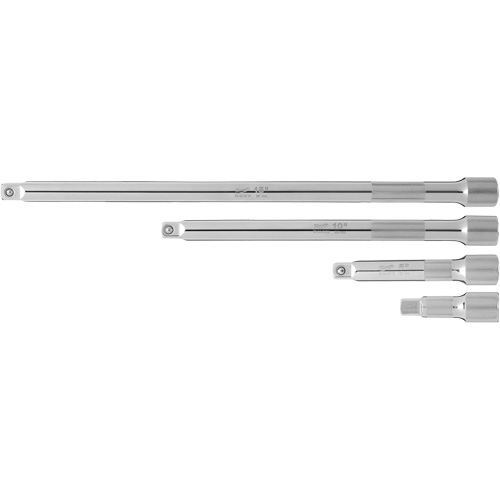 Jeu de rallonges prise, Prise de 1/2", Fini Chrome, 4 Mcx NRZ Safety Inc.