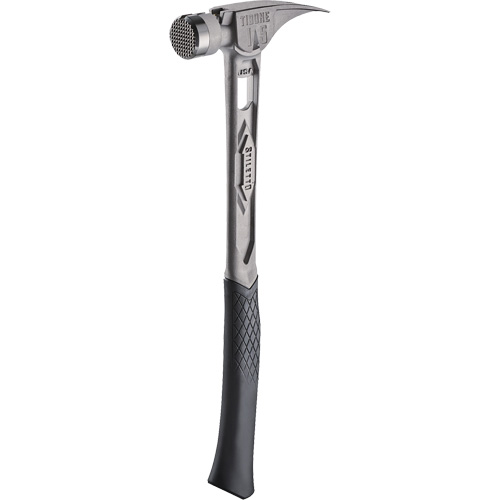 TIBONE Milled Titanium Framing Hammer, 15 oz., Solid Steel Handle, 17-17/50" L NRZ Safety Inc.