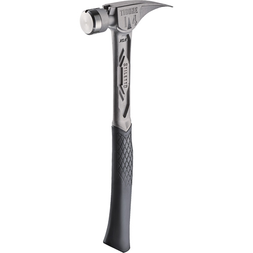 Marteau de charpente en titane lisse TIBONE, 14 oz, Prise en Acier plein, 15-1/4" lo NRZ Safety Inc.