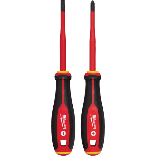 Jeu de tournevis isol&eacute;s &agrave; pointe &eacute;troite, 2 mcx, Magn&eacute;tique NRZ Safety Inc.