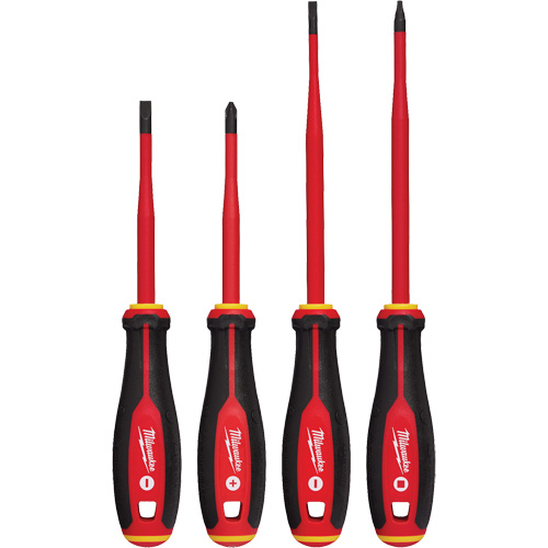 Insulated Slim Tip Screwdriver Set, 4 Pcs., Magnetic NRZ Safety Inc.