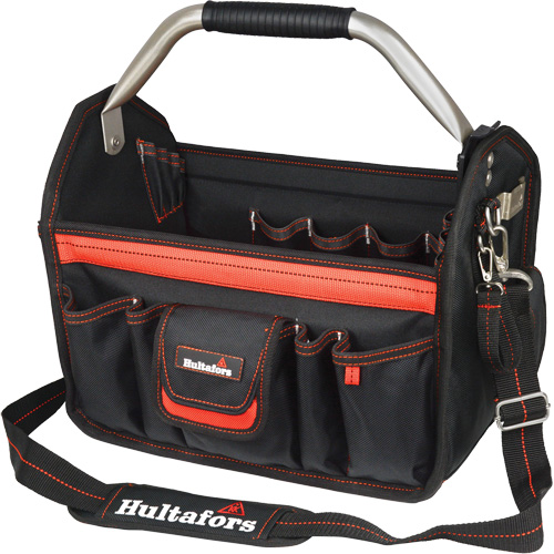 14" Open-Top Tool Carrier, Ballistic Polyester, Black/Red NRZ Safety Inc.