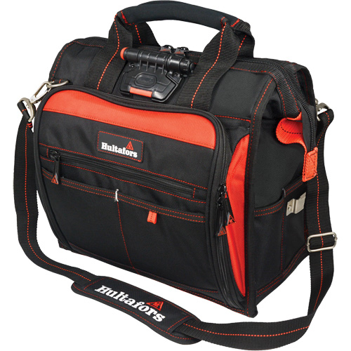 Sac &agrave; outils &eacute;clair&eacute; pour technicien, Polyester balistique, Noir/Rouge NRZ Safety Inc.