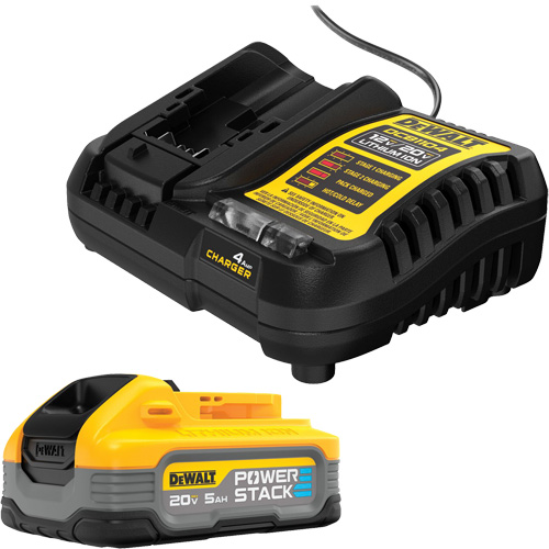 POWERSTACK Battery Kit, Lithium-Ion, 20 V, 5 Ah NRZ Safety Inc.