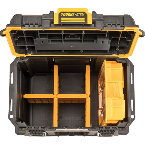 Boîte &agrave; outils compacte et profonde ToughSystem 2.0, 10" x 15-7/20" x 13-4/5", Noir/Jaune NRZ Safety Inc.