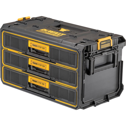 Unit&eacute; &agrave; trois tiroirs ToughSystem 2.0, 21-4/5" x 12-3/10" x 12-3/5", Noir/Jaune NRZ Safety Inc.