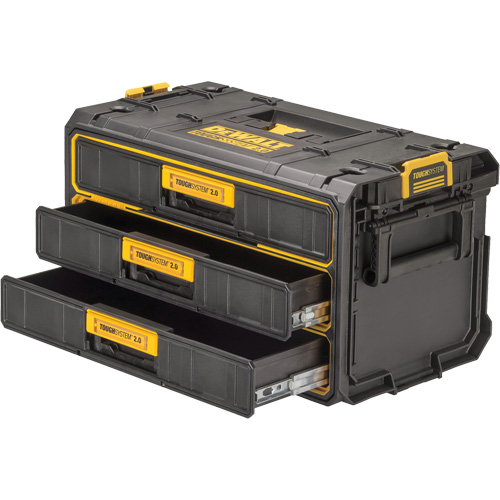 Unit&eacute; &agrave; trois tiroirs ToughSystem 2.0, 21-4/5" x 12-3/10" x 12-3/5", Noir/Jaune NRZ Safety Inc.