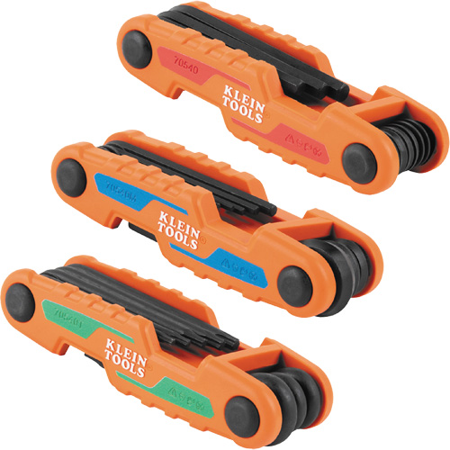 Jeu de cl&eacute;s hexagonales pliant et compact, 25 mcx, M&eacute;trique & imp&eacute;rial/Torx NRZ Safety Inc.