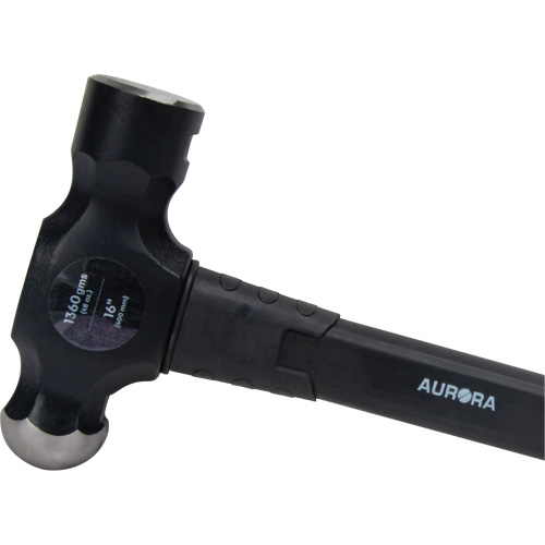 Marteau &agrave; panne ronde, Poids de la t&ecirc;te 48 oz, Face Ordinaire, Prise Fibre de verre NRZ Safety Inc.