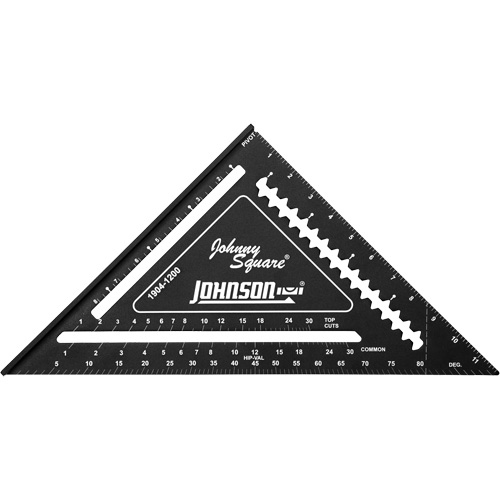 12" Johnny Square&reg; Professional Easy-Read Rafter Square NRZ Safety Inc.