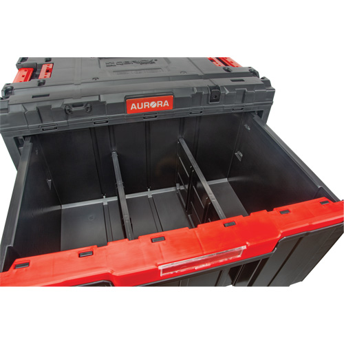 Arx&reg; Single Drawer Toolbox, 11-1/5" W x 18-3/10" D x 9-1/10" H, Black/Red NRZ Safety Inc.