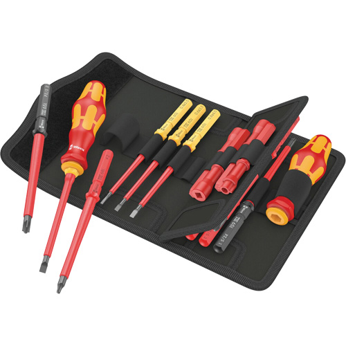 Insulated Screwdriver Set for Slotted Screws, 1000 V, 18 Pcs NRZ Safety Inc.