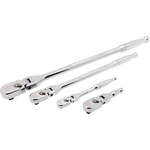 1/4", 3/8" & 1/2" Drive 120XP Full Polish Flex Handle Teardrop Ratchet Set NRZ Safety Inc.
