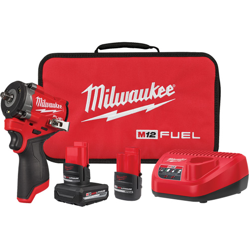 Fuel Stubby Impact Wrench Kit, 12 V, 3/8" Socket NRZ Safety Inc.
