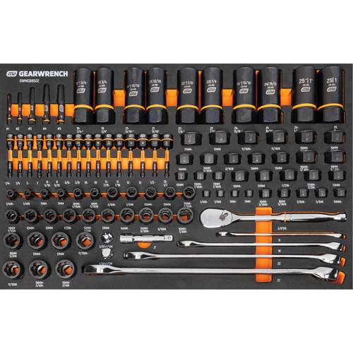 Jeu d'outils pour m&eacute;canicien Bolt Biter dans un plateau de rangement en mousse 97 mcx NRZ Safety Inc.