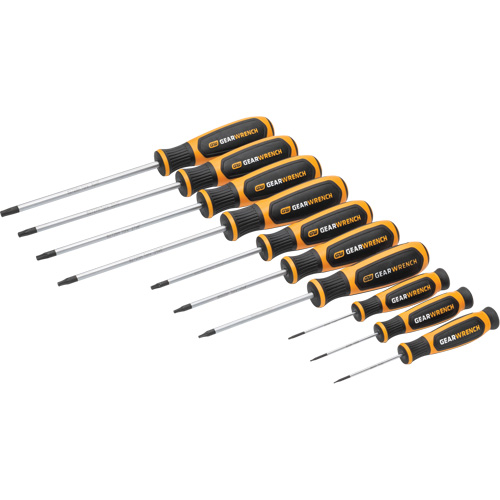 Torx&reg; Dual Material Screwdriver Set in Foam Storage Tray, 10 Pcs. NRZ Safety Inc.