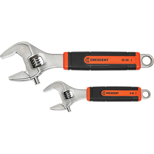 Quick-Fit-Jaw Adjustable Wrench Set, Adjustable, 2 Pieces, Imperial and Metric NRZ Safety Inc.