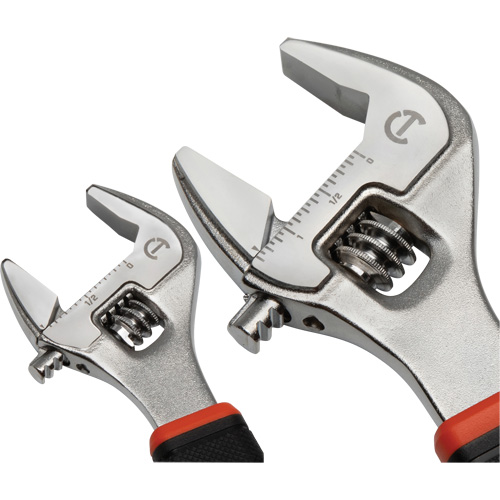 Quick-Fit-Jaw Adjustable Wrench Set, Adjustable, 2 Pieces, Imperial and Metric NRZ Safety Inc.