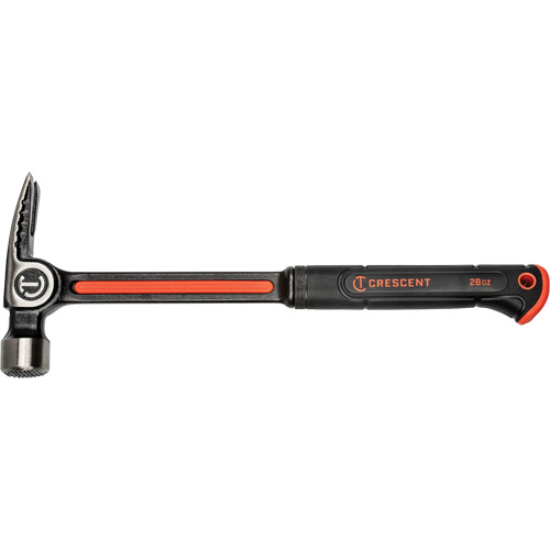 Milled-Face Framing Hammer, 28 oz., Solid Steel Handle, 16" L NRZ Safety Inc.