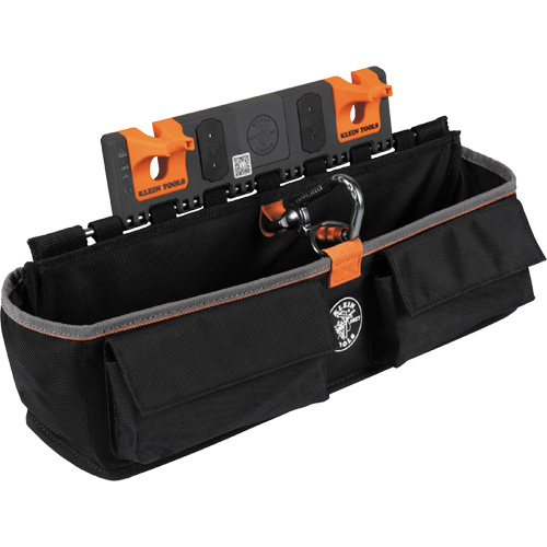 Module pour grande poche avec crochet en S Bucket Work Centre, Nylon, 3 pochettes, Noir/Orange NRZ Safety Inc.