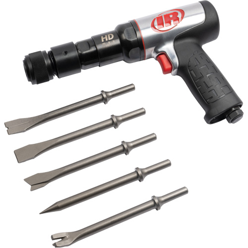Ensemble de marteau pneumatique avec ciseau 5 mcx, 2,66 pi, cu/min, 1/4" NPT, 2600 coups/min, 3/4" x 3" (19mm x 76mm) NRZ Safety Inc.