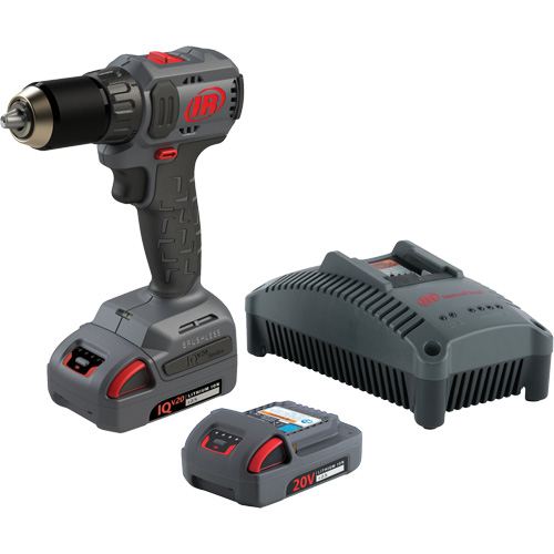Ensemble de perceuse-tournevis compact sans fil, Lithium-ion, 20 V, Mandrin 1/2", Couple 37 lb-pi NRZ Safety Inc.