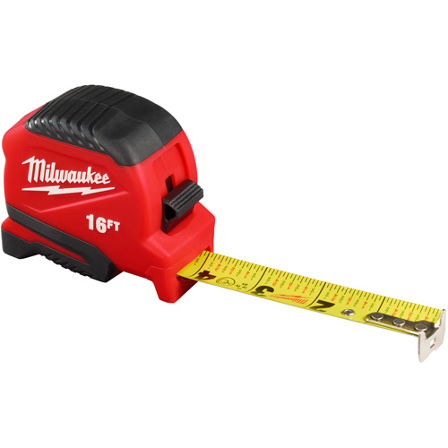 Compact Tape Measure, 1" x 16' NRZ Safety Inc.