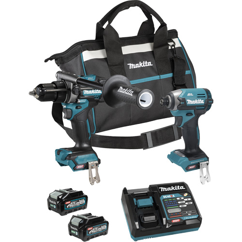 XGT Brushless 2-Tool Combo Kit, Lithium-Ion, 40 V NRZ Safety Inc.