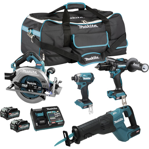 XGT Brushless 4-Tool Combo Kit, Lithium-Ion, 40 V NRZ Safety Inc.