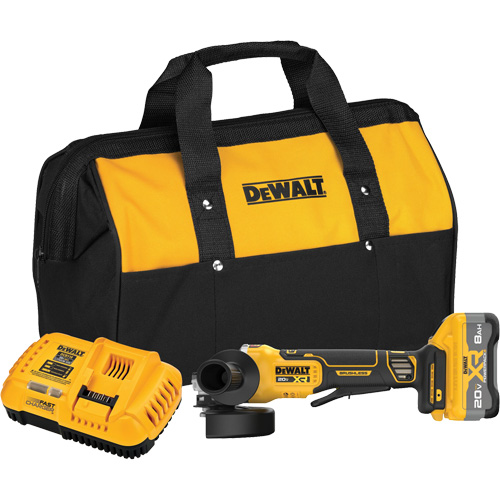 MAX* XR&reg; Brushless Cordless Angle Grinder Kit with XR POWERPACK, 4-1/2" - 5" Wheel, 20 V NRZ Safety Inc.