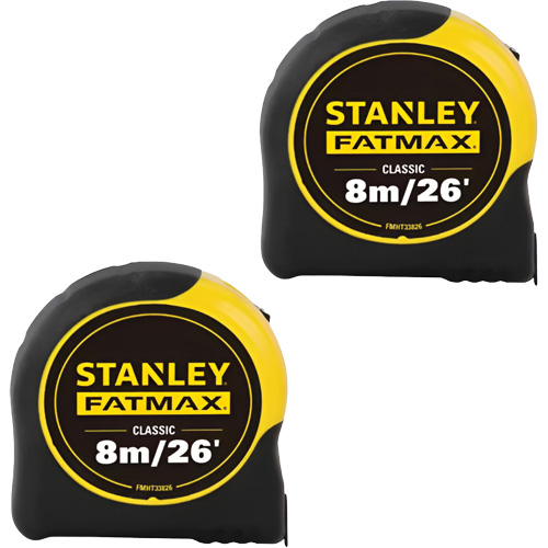FATMAX&reg; Classic Tape Measures, 1-1/4" x 26'/8 m, Imperial & Metric Graduations NRZ Safety Inc.