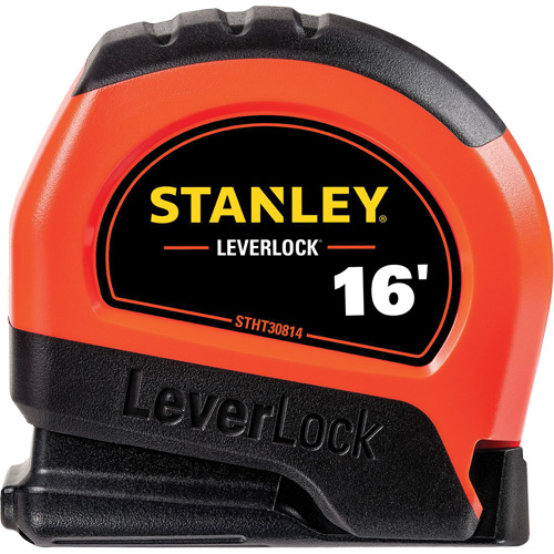 High-Visibility LEVERLOCK&reg; Tape Measure, 16', Imperial Graduations NRZ Safety Inc.