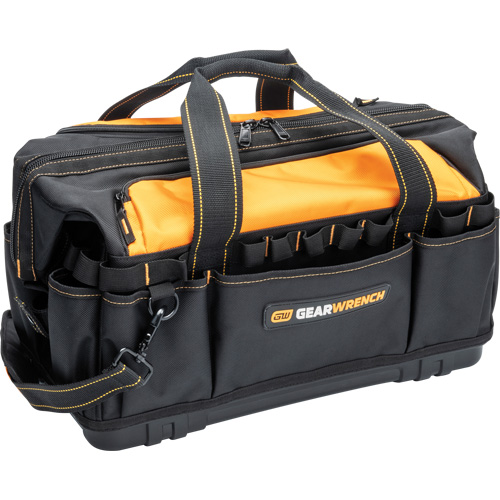 Sac &agrave; outils de 20" pour les professionnels, Nylon, 33 pochettes, Noir/Orange NRZ Safety Inc.