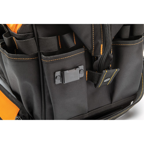 Sac &agrave; outils de 20" pour les professionnels, Nylon, 33 pochettes, Noir/Orange NRZ Safety Inc.