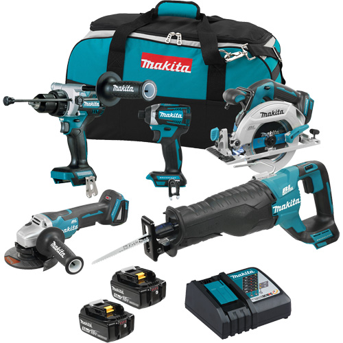 18V LXT Brushless 5 Tool Combo Kit, Lithium-Ion, 18 V NRZ Safety Inc.