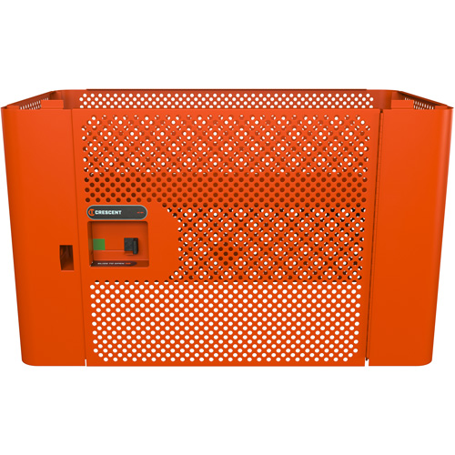 Panneau de s&eacute;curit&eacute; en maille RAILWORKS avec porte simple et rangement verrouillable NRZ Safety Inc.