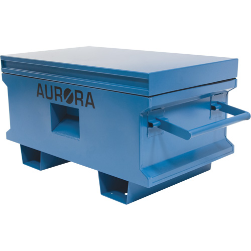 Jobsite Tool Box, 33" x 20-3/10" x 18-3/10", Steel, Blue NRZ Safety Inc.